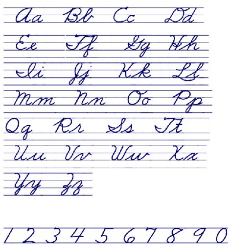 Cursive Writing .